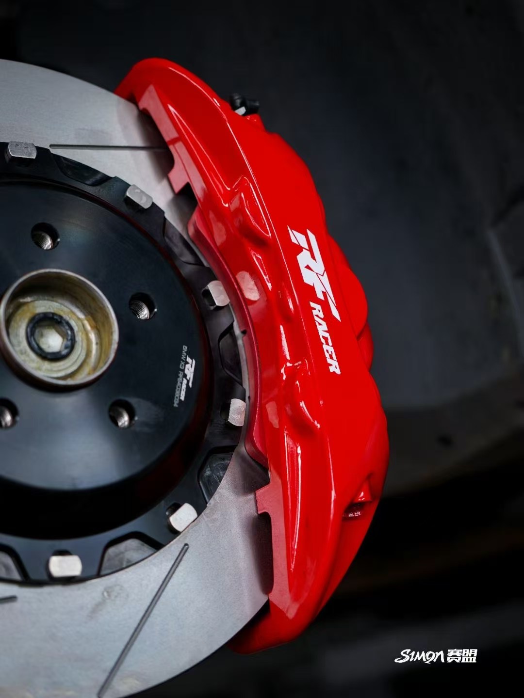 宝马X3刹车升级方案 | RF640六活塞卡钳匹配划线高碳盘 | 锐迪凡(RF RACER)