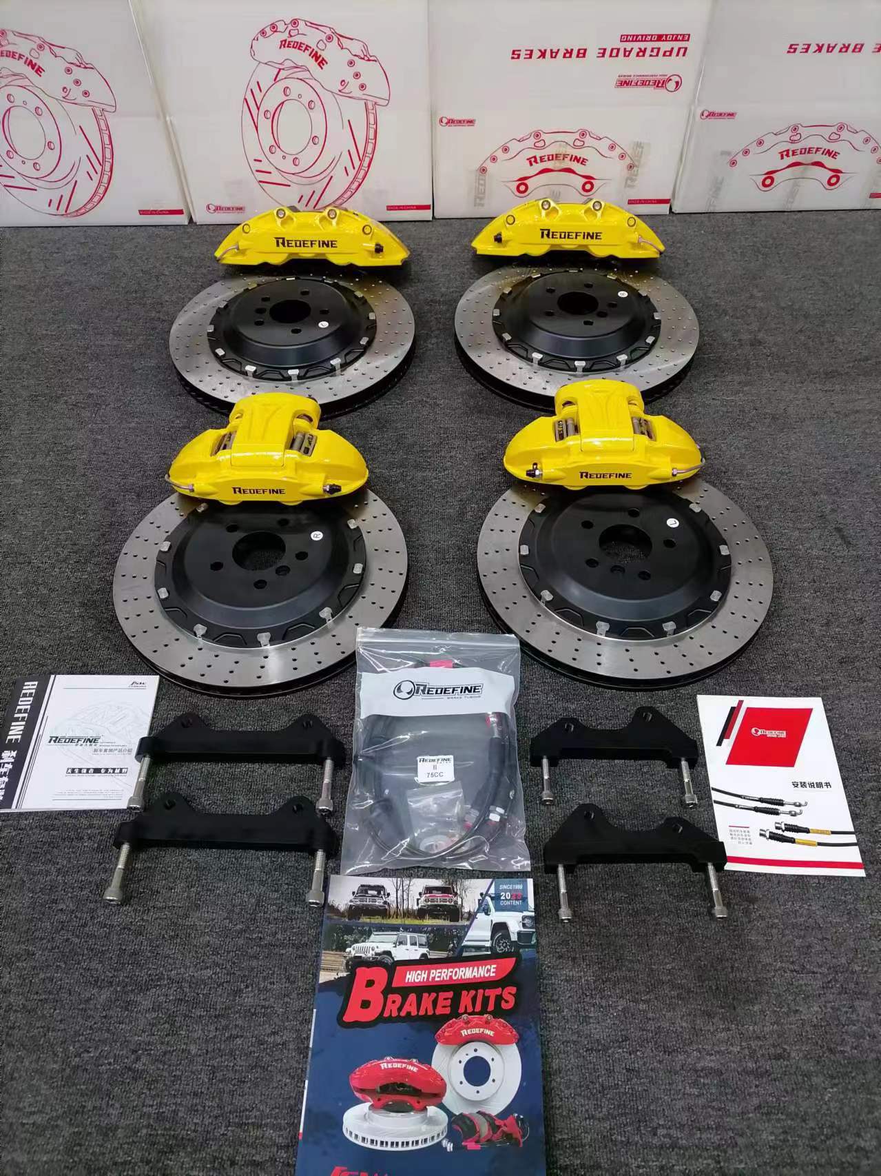 宝马X5中大型豪华SUV底盘制动升级工程档案：前十活塞RF620与后机电一体RF430搭配碳陶盘系统方案