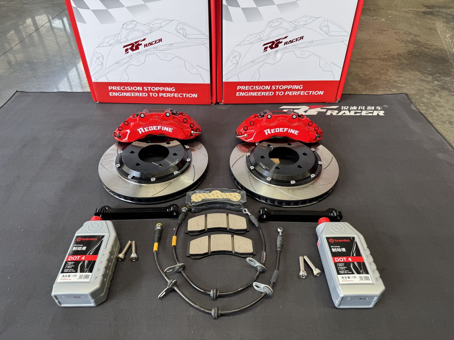 江铃大道敢探者刹车升级 | RF610六活塞直上17寸轮毂 - 锐迪凡 RF RACER
