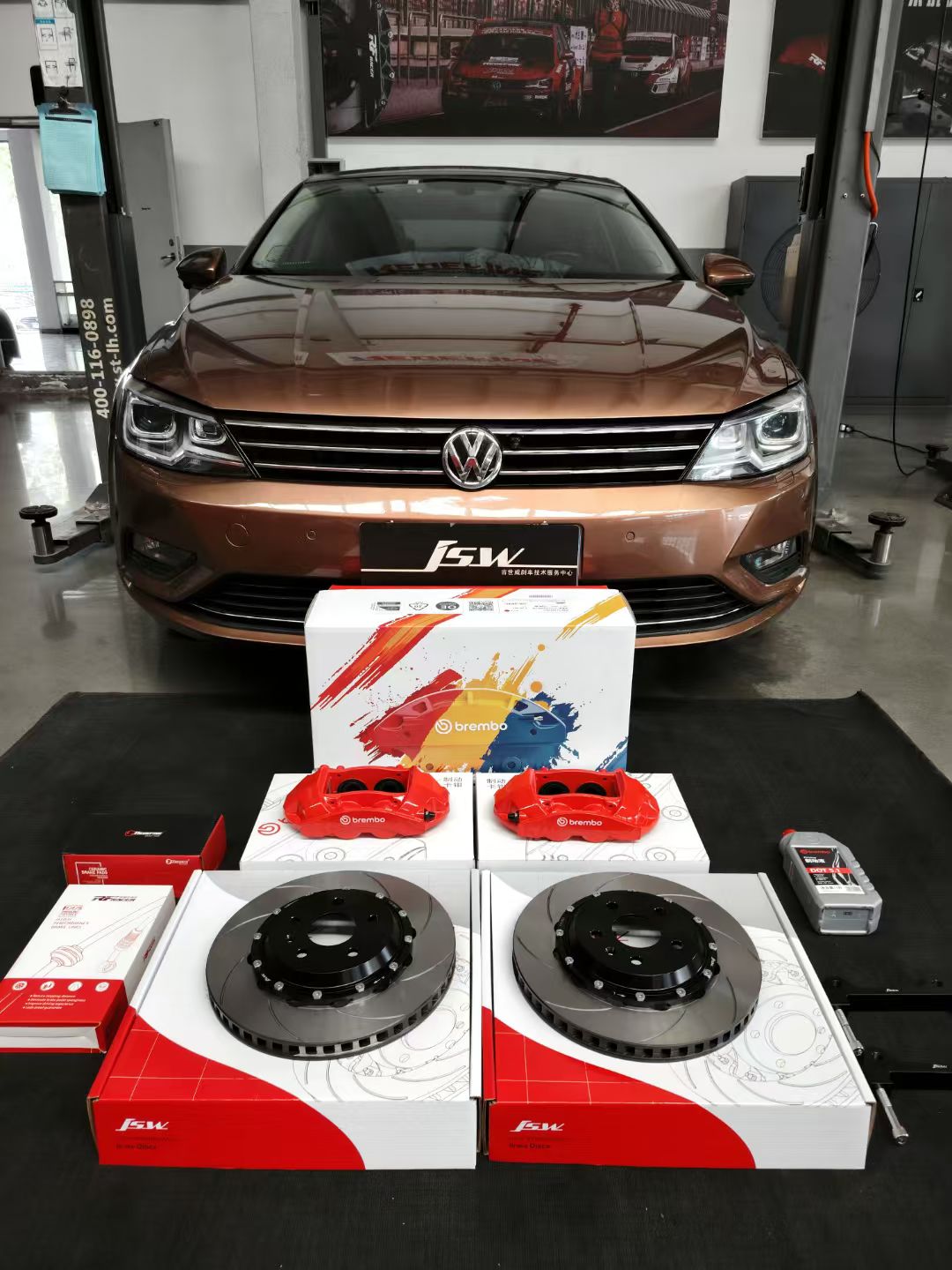 大众凌渡底盘制动升级工程档案：前轮Brembo X-Style系列FA062四活塞卡钳与系统级适配方案