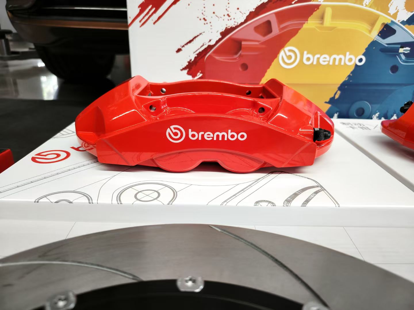 大众凌渡刹车升级方案 | Brembo X-Style FA062四活塞卡钳匹配高碳划线盘 | 锐迪凡（RF RACER）
